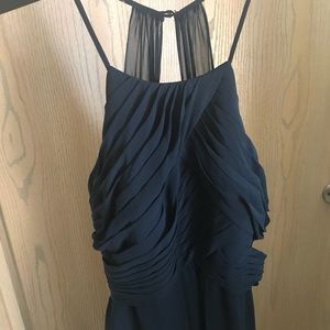 Azazie Adriana Bridesmaid dress Dark navy